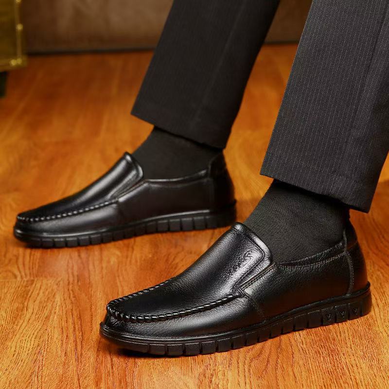 Men's Fashion One-step Formal Shoes-fashionable British Style, Durable Rubber Sole, Comfortable, Business Casual, One-step, Lazy Shoes