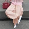 Women's  Spring Summer High Waist Paper Bag Wide Leg Lantern Pants Tie Waist Loose Slimming Trousers