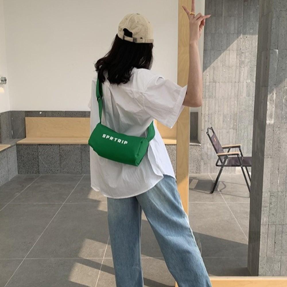 Adjustable Strap Sports Messenger Bag Casual Crossbody Pillow Bag Oxford Cloth Square Bag  Outdoor