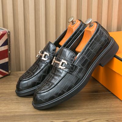 Plateau Loafers Herren Lederschuhe Outdoor Mode Atmungsaktive Slip-On Loafer Schuhe Herren Freizeitschuhe Handgefertigte Herren Abendschuhe