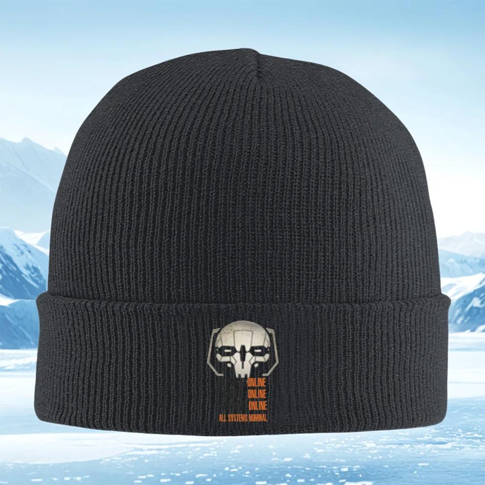 New Helmet Logo,status Report Display Men Women Unisex Knitted Hat Beanie Outdoor Cycling