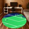1pc Golf Course Pattern Office Round Rugs, Under Chair Round Rugs for Living Room, Bedroom, Bathroom Decoration Carpet 091872