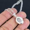Rainbow Moonstone S Lock Chain Pendant HandCrafted Fine Polished 925 Sterling Silver Pendant with Morden Design Gift for Wedding Bridal