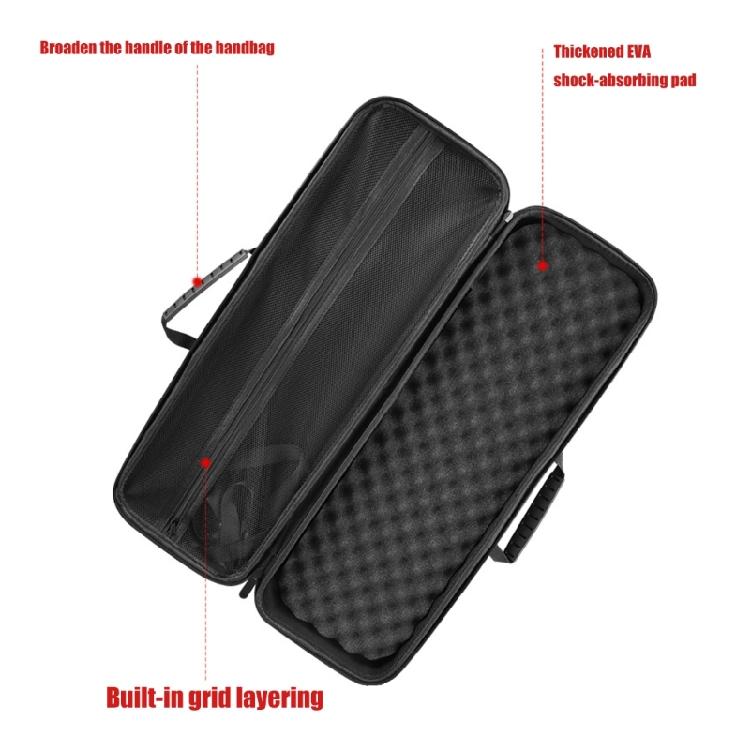 EVA Shock Resistant Fishing Rod Transport Bag with Removable Strap Storage Space Fishing Tackle Carriers Bag For Tackle