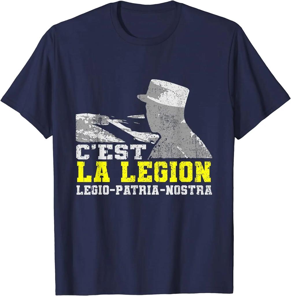 France Army Légion Etrangere Troupe TShirt Short Sleeve Casual Cotton ONeck Summer Men TShirt