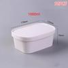 10Pcs Square Disposable Lunch Box Paper Food Container Kraft Paper Lunch Box Leak Proof With Lid Food Packing Box