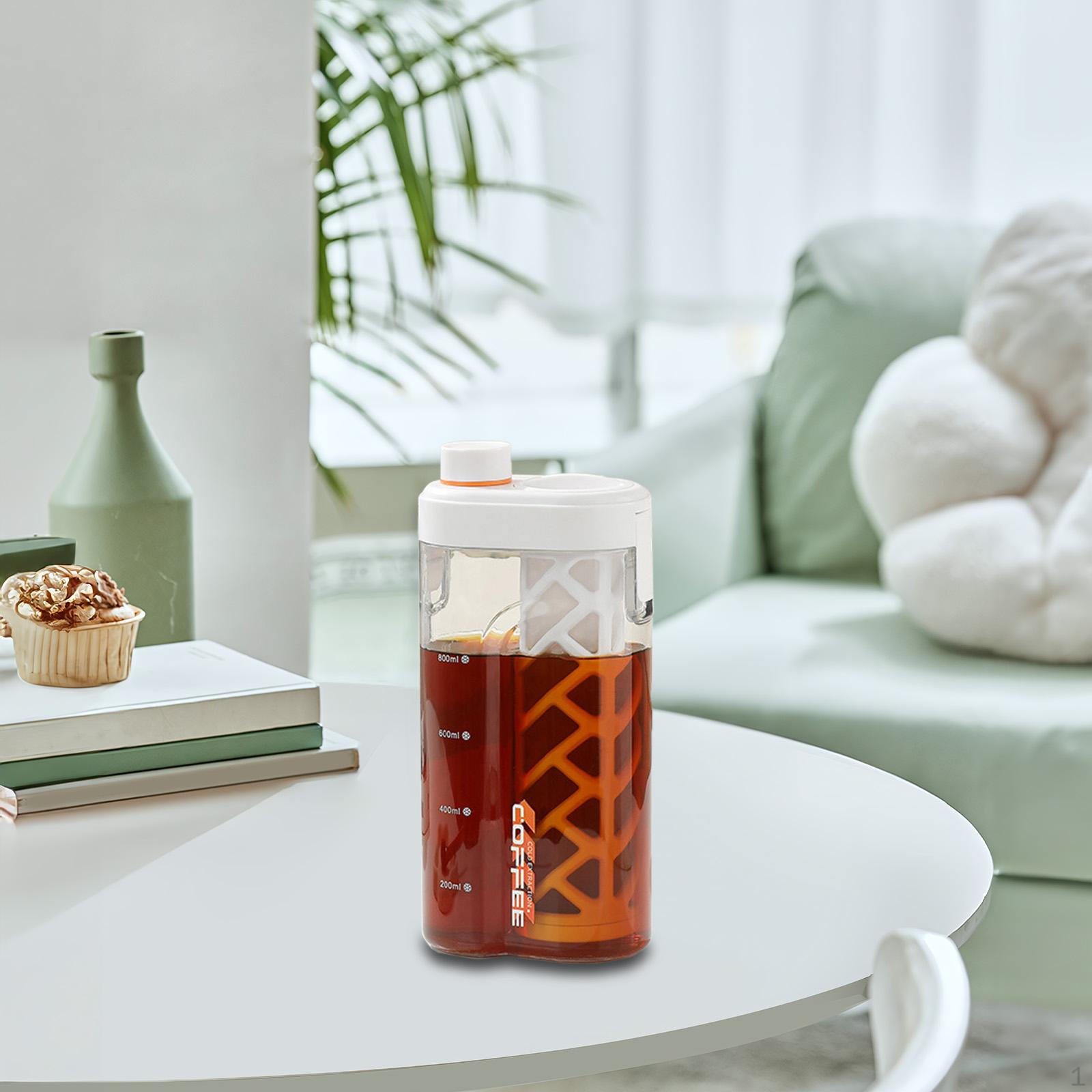 

Чашка для кофе холодного заваривания Диспенсер для напитков Чайник для фруктов для холодильника Прибор для приготовления холодного чая Кувшин для белый