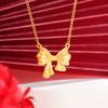 Fugitive Princess Bow Sweet Versatile Necklace Pendant