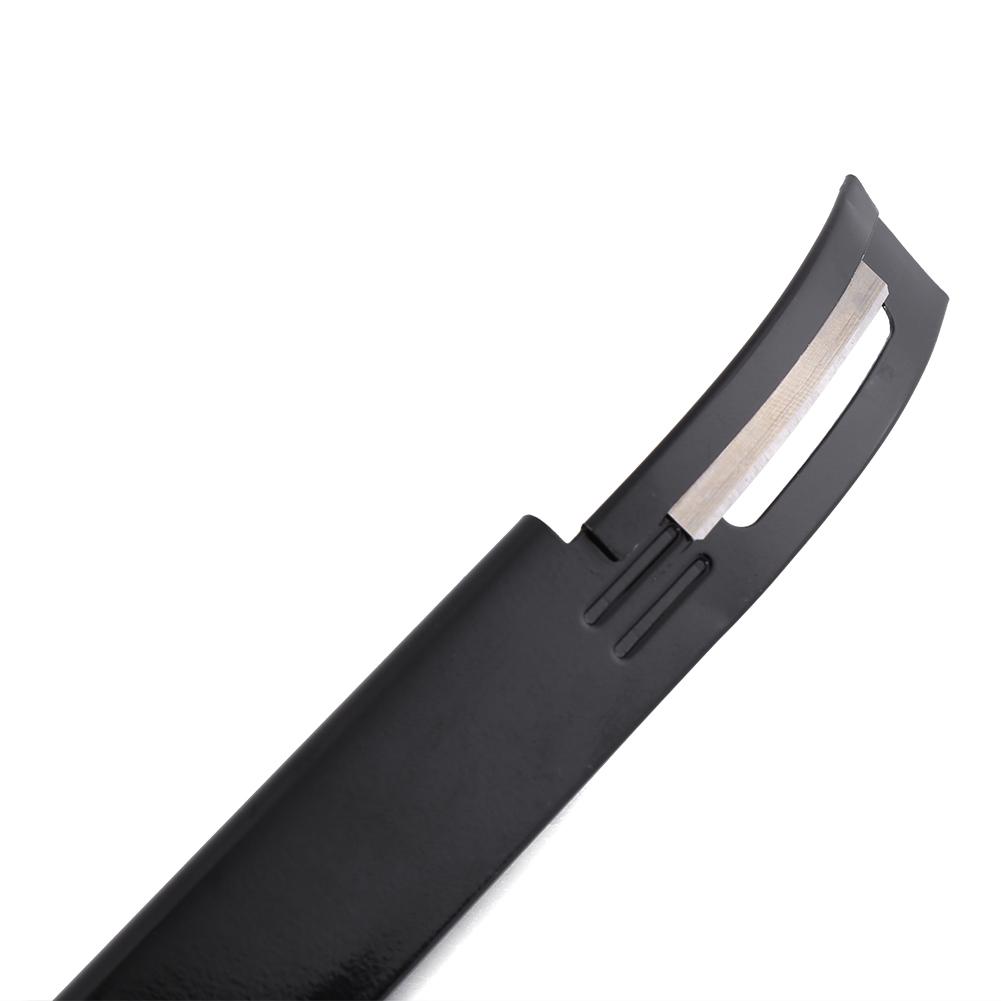 Schwarzer Sicherheits-Schälmesser Schräbschneider Ausdünnen Lederhandwerk Klinge DIY Falten Nähte Werkzeug