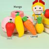 1PC Fruit Eraser for Students Elementary School Eraser Big Mac Creative Cute Crumb-free Eraser