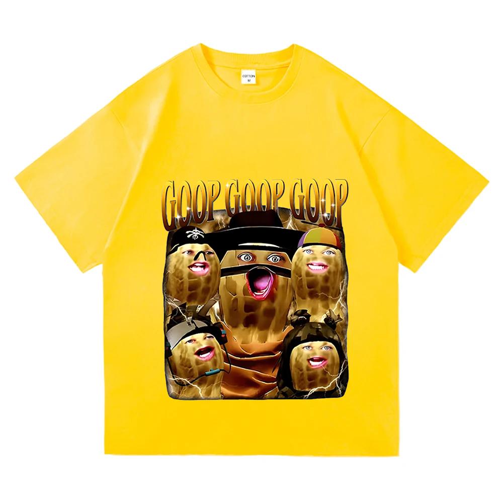 Goop Goop Goop Игровые футболки Arc Raiders Унисекс Уличная одежда Хип-хоп Унисекс Уличная одежда Хлопковая футболка с коротким рукавом Мужская Свободные футболки 4XL