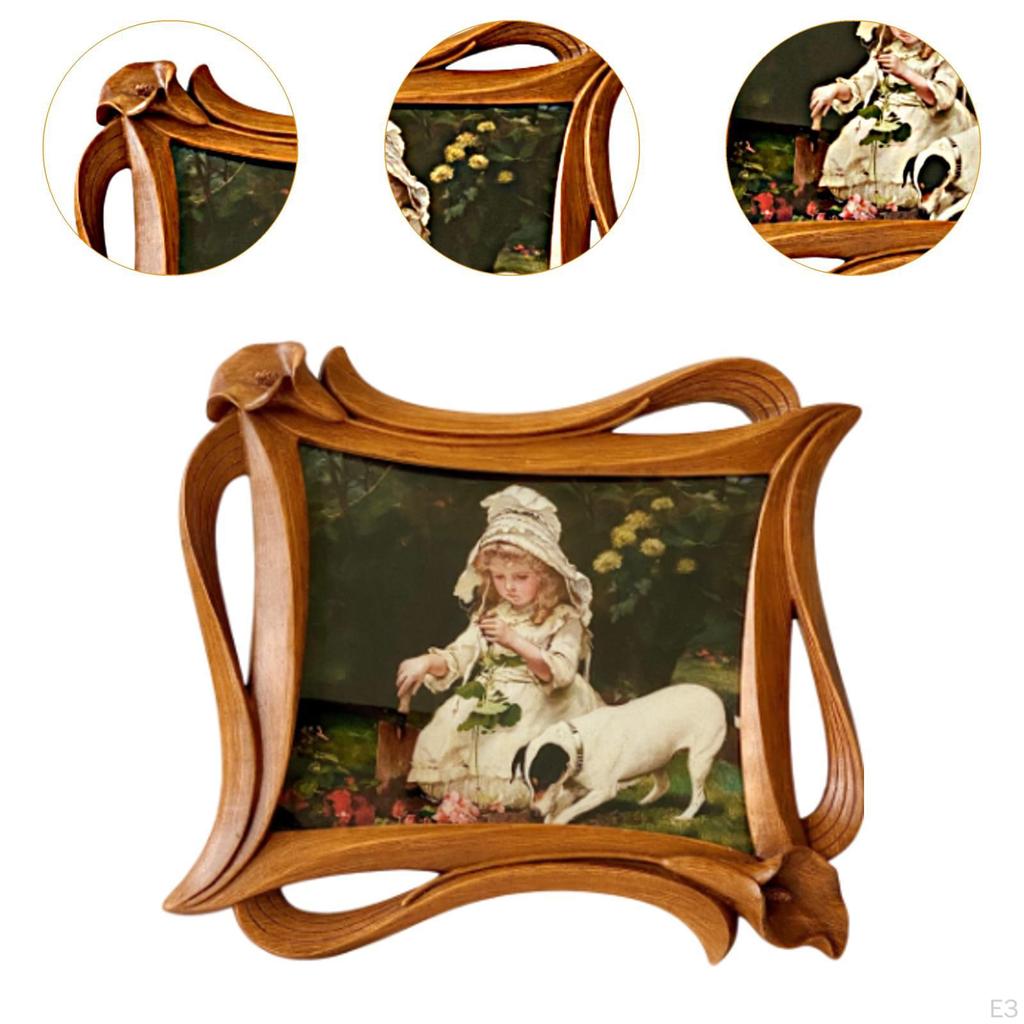 Decorative Frame with Lily Flower Design, for Home and Office Displays