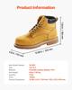 Steel Toe Work Boots UK Size 9.5 Waterproof for Men Slip-Resistant