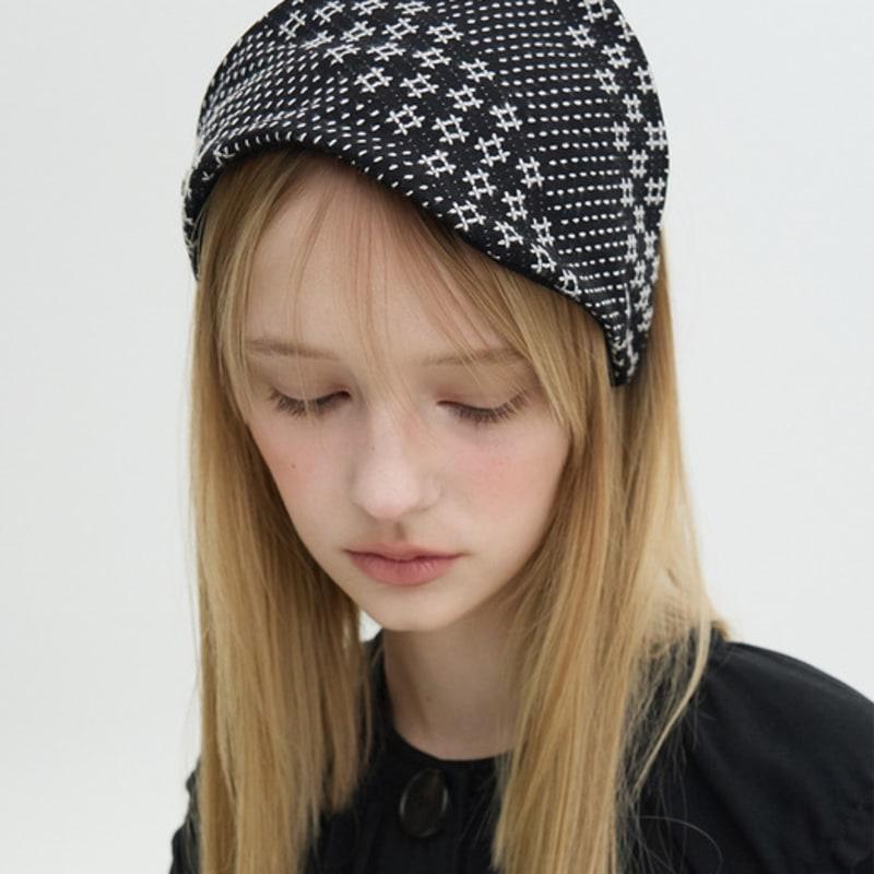 Brown Hat Folding Fascinator - Noir