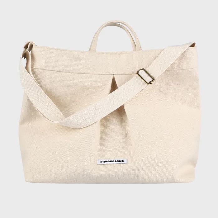 [Square Sand] CANVAS BIG BREAD BAG (ivory)
