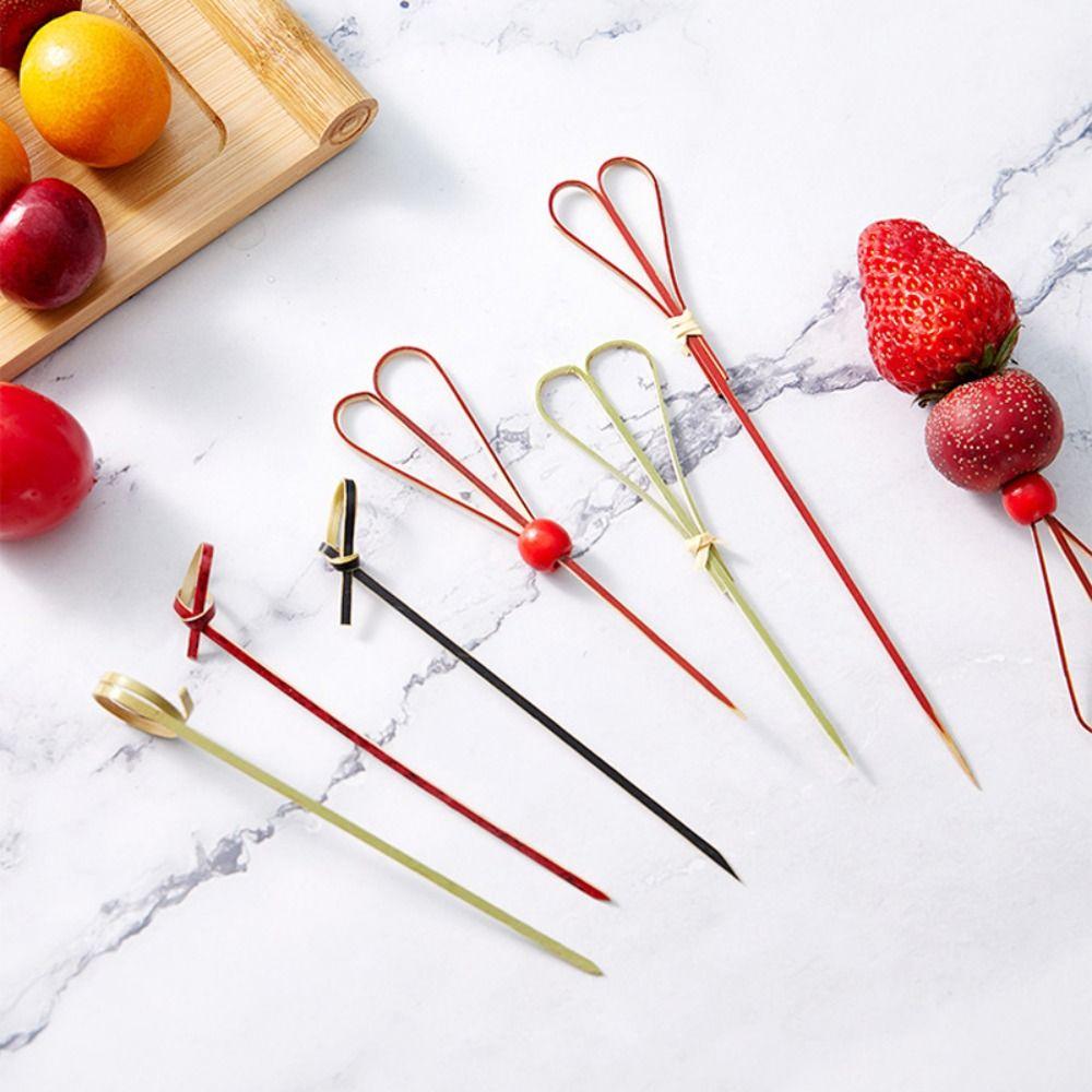 100Pcs/bag Skewer Sticks Picks Eco-friendly Toothpick High Quality Bamboo Cocktail
