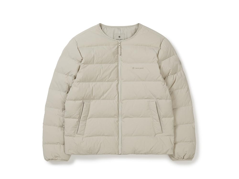 Snow Peak Land Lightweight Down Jacket Down Light Size for Men and Women GS-S25WMGDJ60, Outerwear, Jacket, Beige, 2XL,