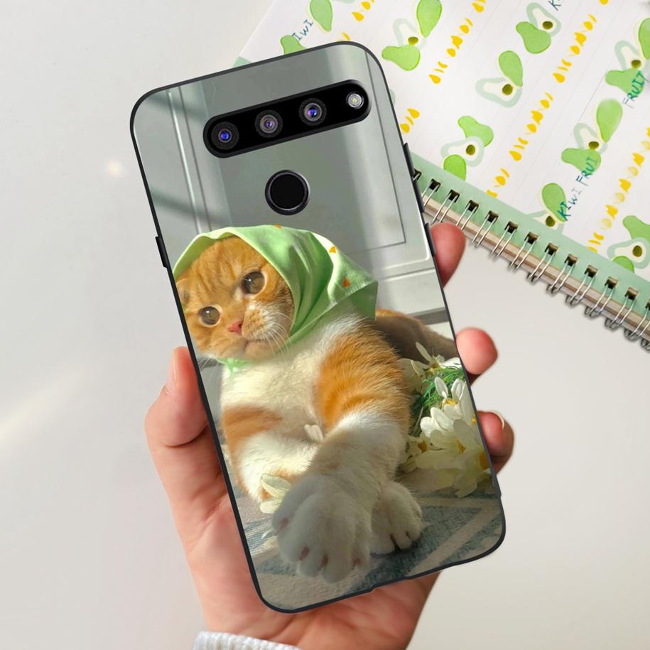 For LG V50 ThinQ 5G Case LM-V500EM Phone Cover Fashion Flower Butterfly Soft Silicone Back Cover For LG V40 V50s Thinq 5G Bumper