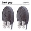 2 Paar 8 MM Breedte Elastische Schoenveters Sneakers Drukknop Veters Zonder Strikken Kinderen Volwassenen Geen Strik Schoenveters voor Schoenen Accessoires