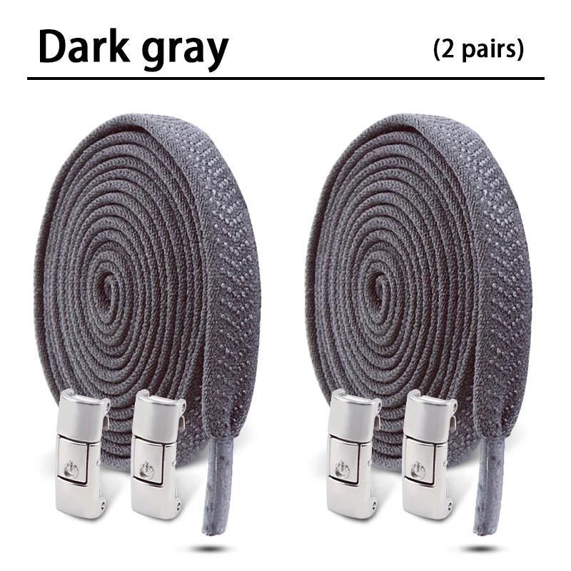 2 Paar 8 MM Breedte Elastische Schoenveters Sneakers Drukknop Veters Zonder Strikken Kinderen Volwassenen Geen Strik Schoenveters voor Schoenen Accessoires