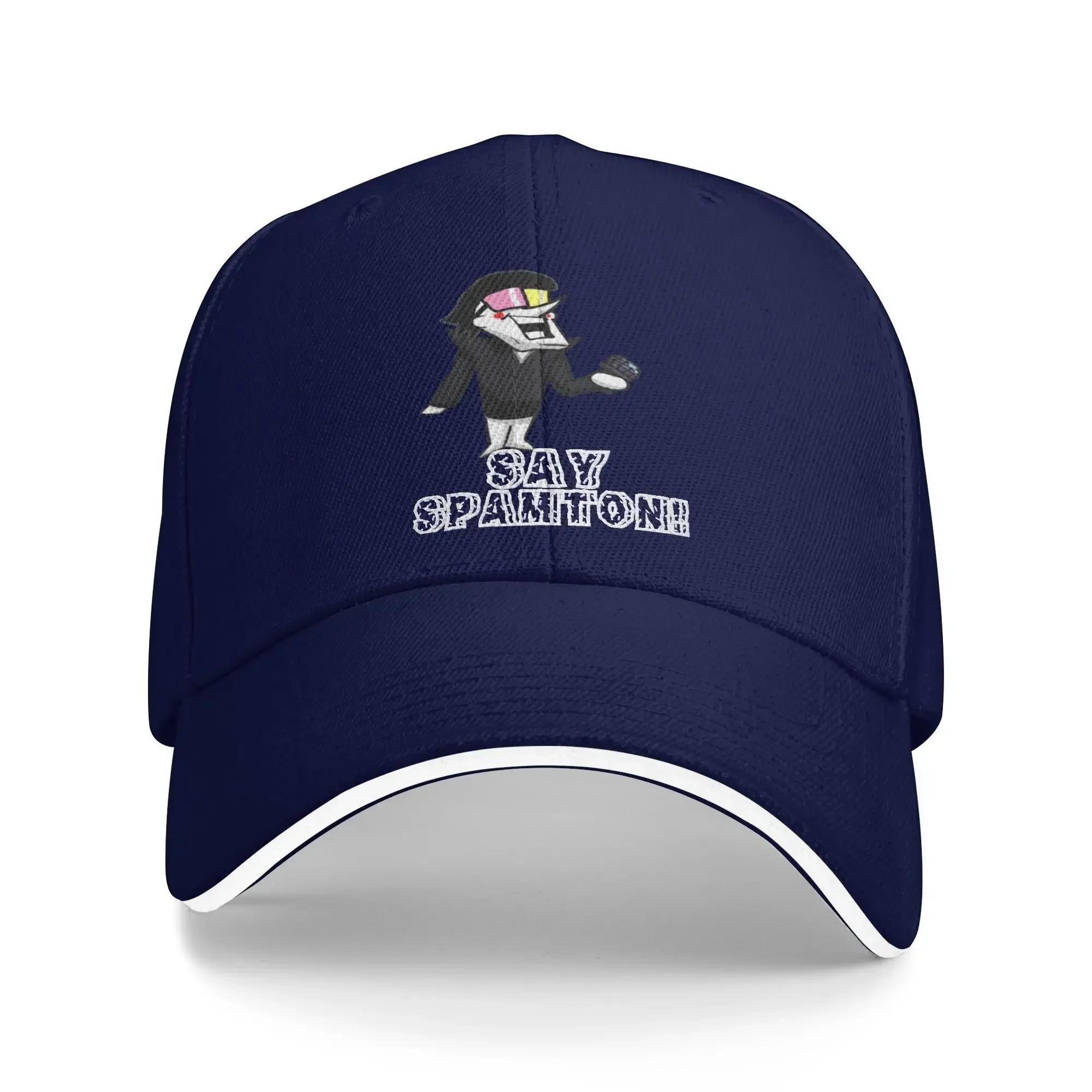 

Deltarune Say Spamton Outfits Unisex Women Baseball Caps Dad Hat Vintage Travel Headwear Adjustable Sun Cap One Size
