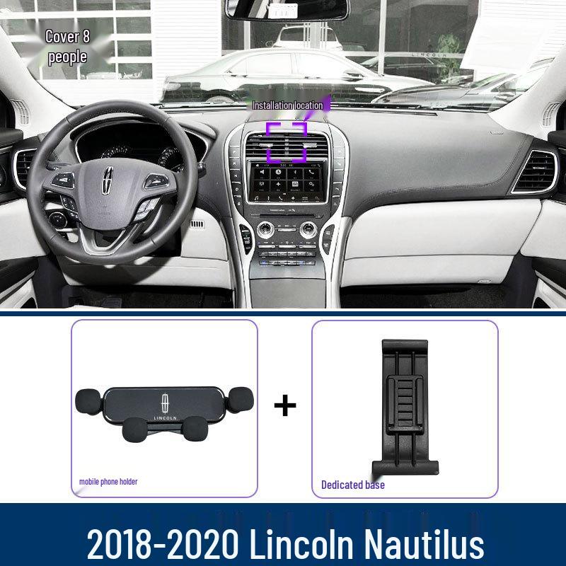 Lincoln Nautilus Custom Phone Holder: Air Vent Mount & Nav Bracket with Stable Modified Base Lincoln Nautilus