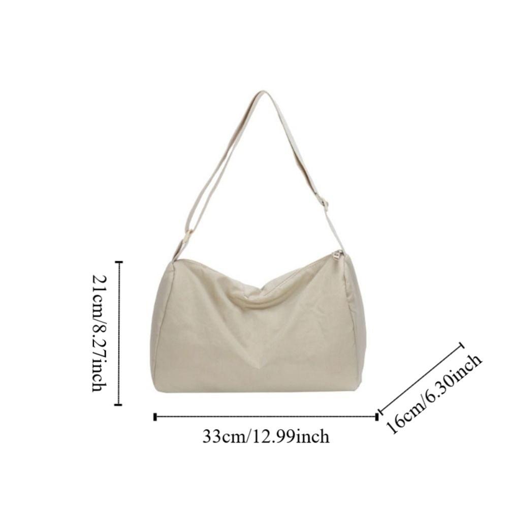 Korean Style Simple Crossbody Bag Solid Color Dumpling Bag Fashion Versatile Shoulder Bag Ladies