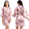 Plus Size Women's Summer Home Short Thin Loose Cardigan Pajamas