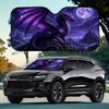 1Pcs Purple Dragon Windshield Sun Shade For Car, Vibrant Design, Easy Installation
