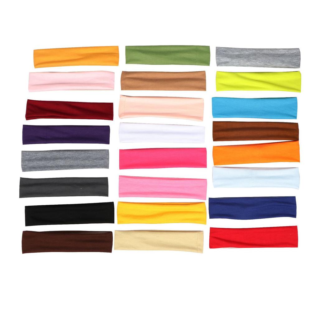 24-Color Elastic Comfortable Versatile Sweat Absorbing Running Fitness Sports Hair Band Antiperspirant Belt Gift Yoga Headband Hair Accessories