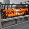 250cm/8.2Ft Happy Halloween Indoor Outdoor Yard Hanging Decor Halloween Banner Flag Banner Halloween Decorations Pull Flag