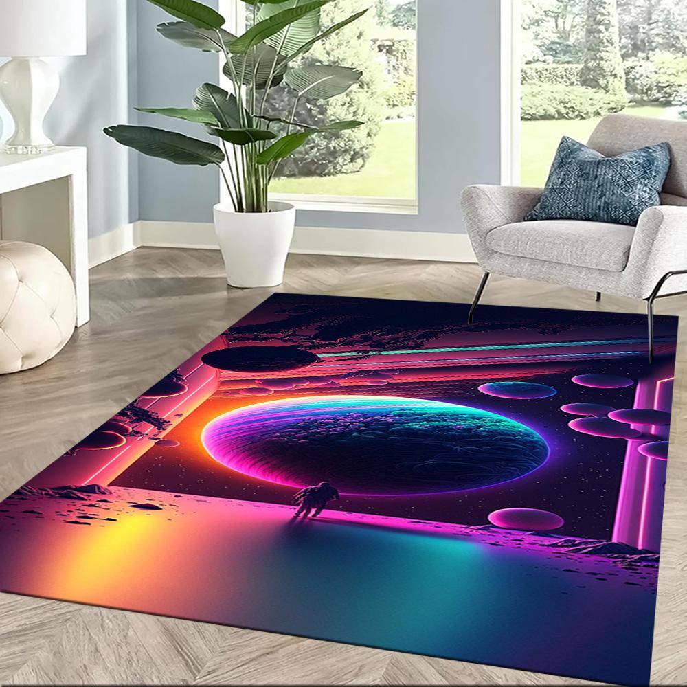 Cosmic Portal Exploration Floor Mats for Living Room, Bedroom and Room Decoration Are Suitable for Gifts.