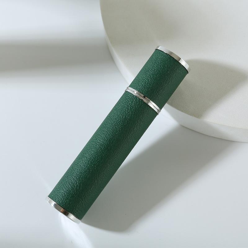 Przenośny skórzany atomizer do perfum 12 ml, wielokrotnego napełniania, do podróży, podróży służbowych, codziennego użytku, 3 kolory do wyboru