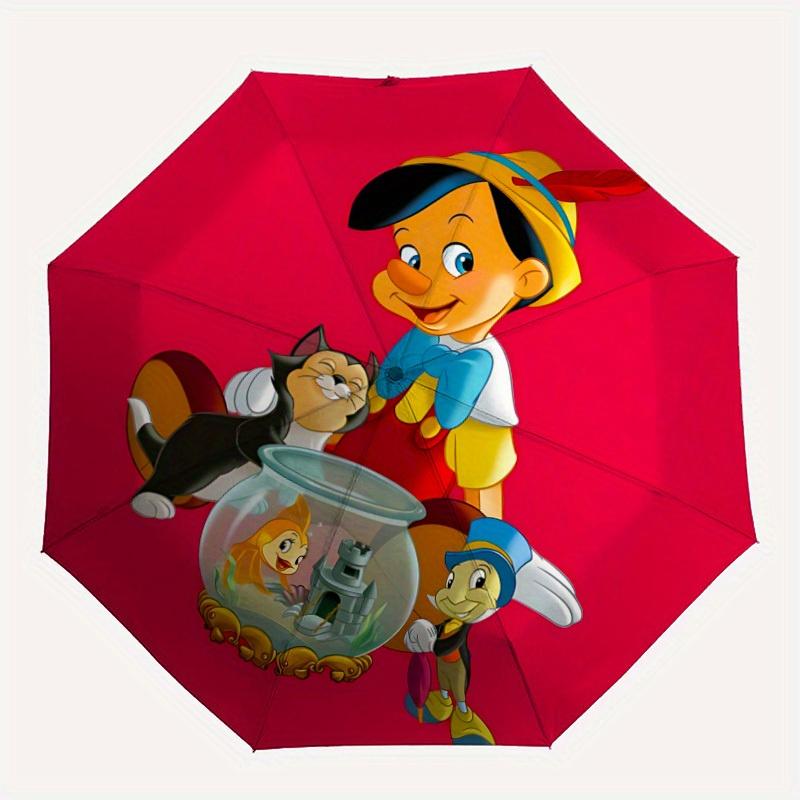 

1pc PinocchioAutomatic Open/close, All-Season Portable Folding Umbrella, Perfect Gift for FriendsSturdy Ribs y250811048