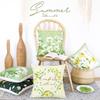Fresh Plant Flower Pattern Pillow Cover Sofa Living Room Cushion Cover Car Homestay Waist Pillow Pillow Pillowcase