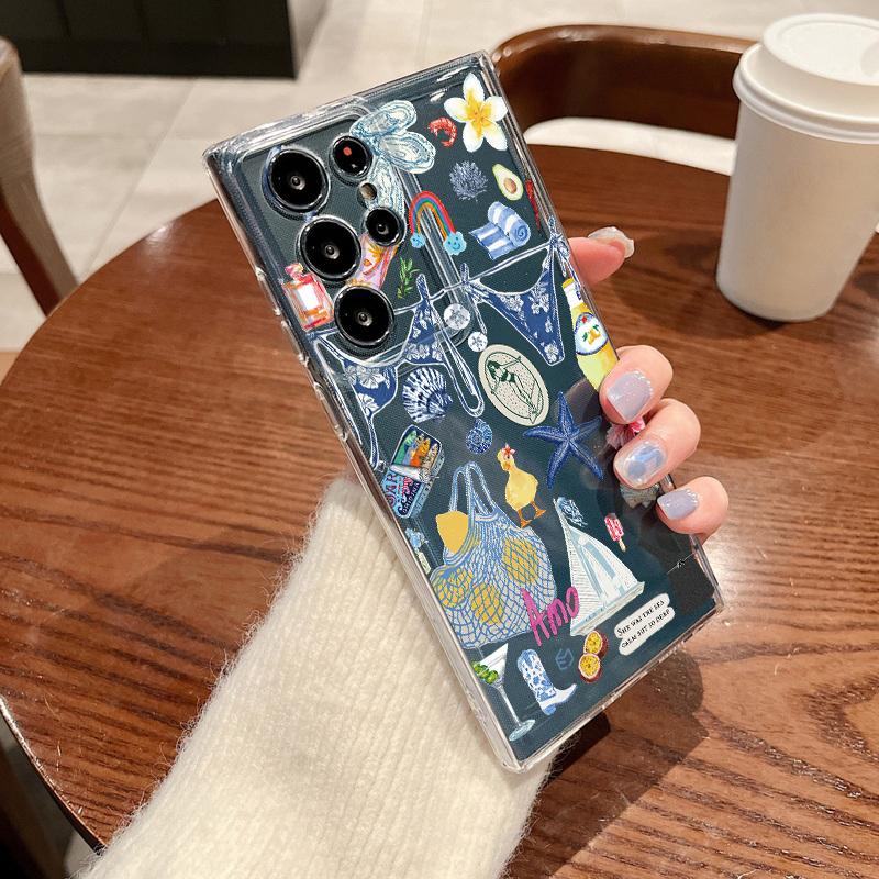 Whale Dolphin Print Case For Samsung Galaxy S26 S25 S24 Ultra S23 S25 FE A57 A17 A37 A16 A56 A55 A15 A35 A36 Soft TPU Back Cover