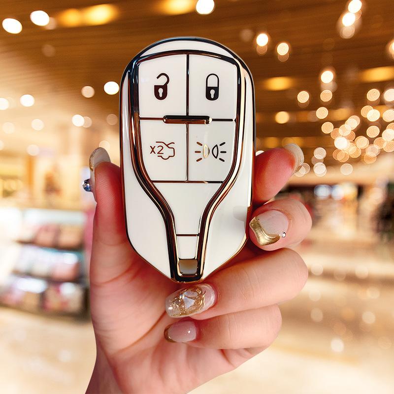 Applicable To the New Maserati Key Cover President Levante All-inclusive Protective Case Geberit Buckle Bag