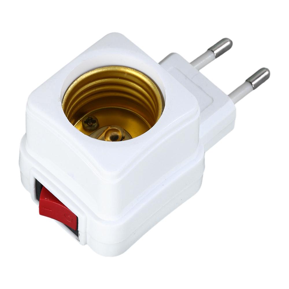 

E27 LED Light Lamp Bulbs Socket Base Holder Adapter Converter White Light Lamp Bulbs Socket With Power on-off Control Wwitch