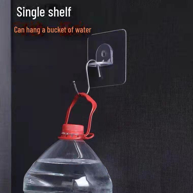 Transparent Adhesive Wardrobe Partition Bracket - Strong Load-bearing, Traceless Support