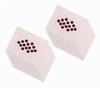 THANUS Craft Premium Velvet Round Shape Dark Maroon Black Border Medium Size Sticker Sketch Kumkum Bindis for Women- 12 Cards 7mm Sindoor Bindi