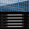 10pcs Rabbit Cage Springs with Dual Clips - 3.1" Durable Replacement for Small Pet Water Bottle Holders - For Small Animals