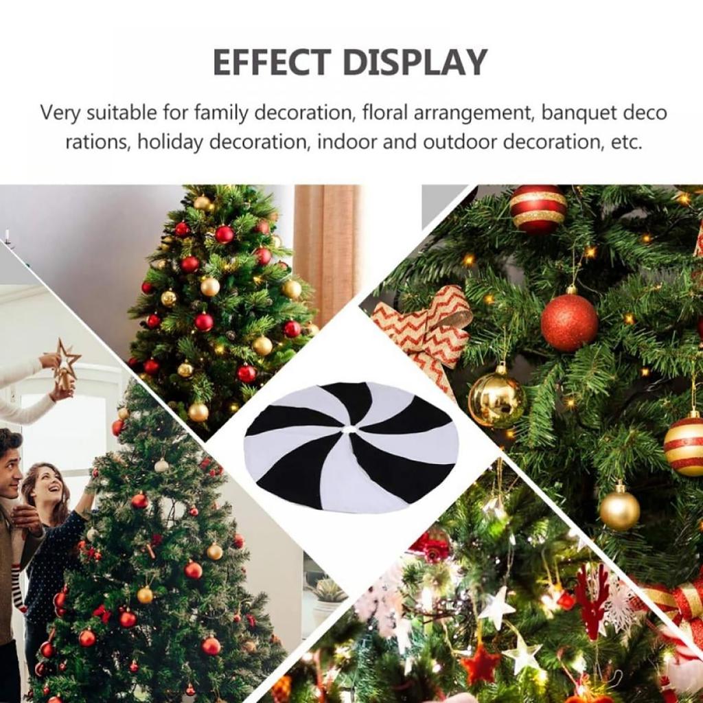 Christmas Tree Skirt Creative And Beautifully Printed Short Plush Double Layer Tree Skirt Christmas Decorations
