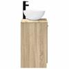Bathroom Furniture Set Sonoma Oak Engineered Wood