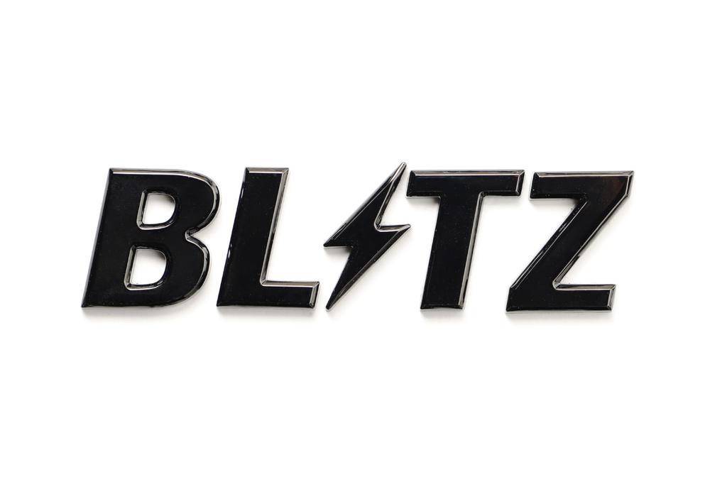 BLITZ BLITZ LOGO EMBLEM Black Chrome 13546
