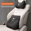 Car Seat Soft Headrest Suede Neck Pillow Waist Cushioning For Model 3 Model S Model X Model Y Cybertruck Roadster SpaceX