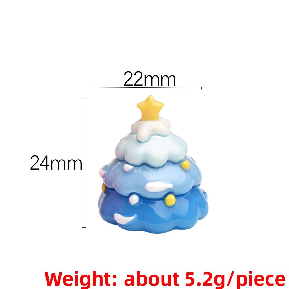 

Мини Градиентный Топпер для Рождественского Торта в виде Елки DIY Резиновый Декор для Праздничных Сцен синий