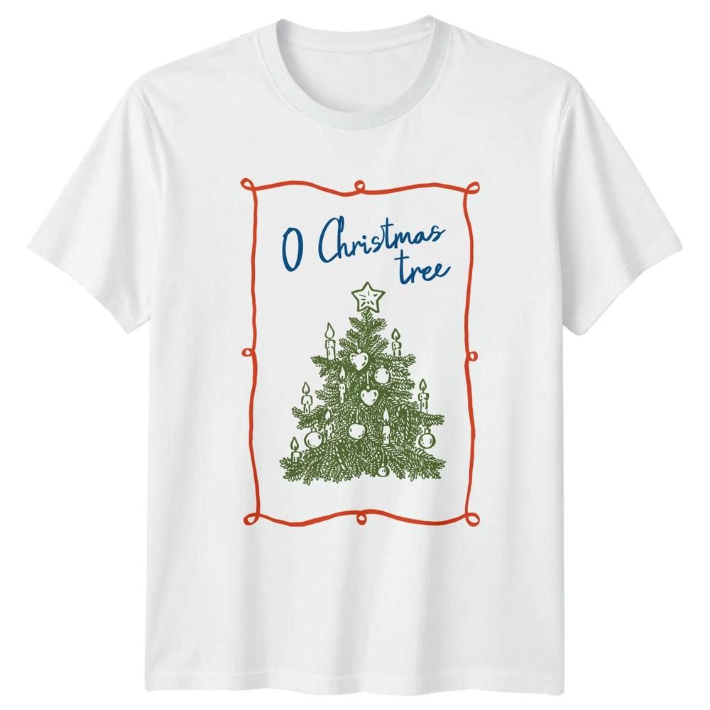 O Christmas Tree Christmas Holidays Unisexs T Shirt Unisexs Tee Graphic Festive S