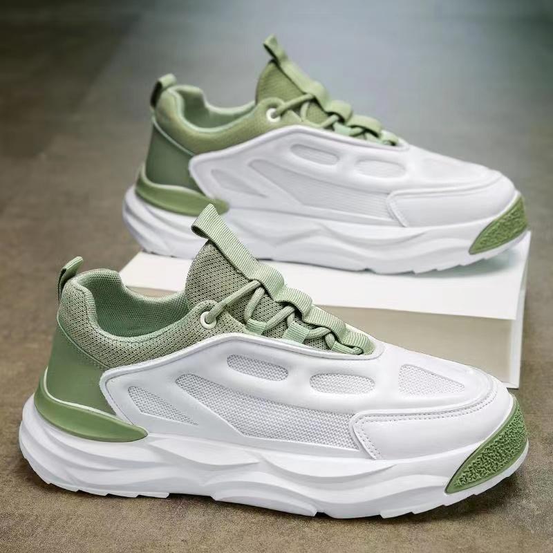 Klobiger Sneaker für Herren Sommer Mesh Atmungsaktiv Luxus Laufschuhe Mode Gestreiftes Design Casual Zapatillas Sports Sneakers