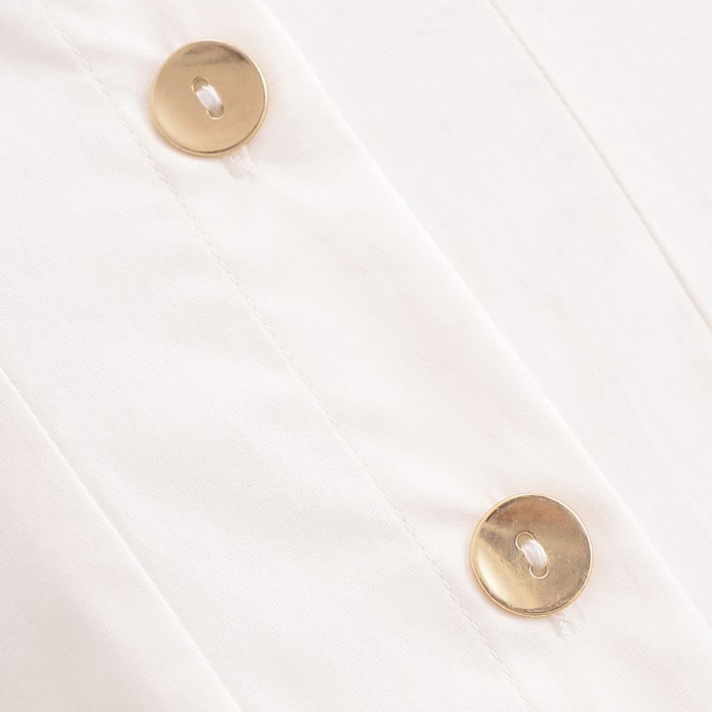 Kaslead New Arrival Women's Clothing Fashion Style Fashion Polo Collar Long Sleeves Midi Skirt Dress 0387053