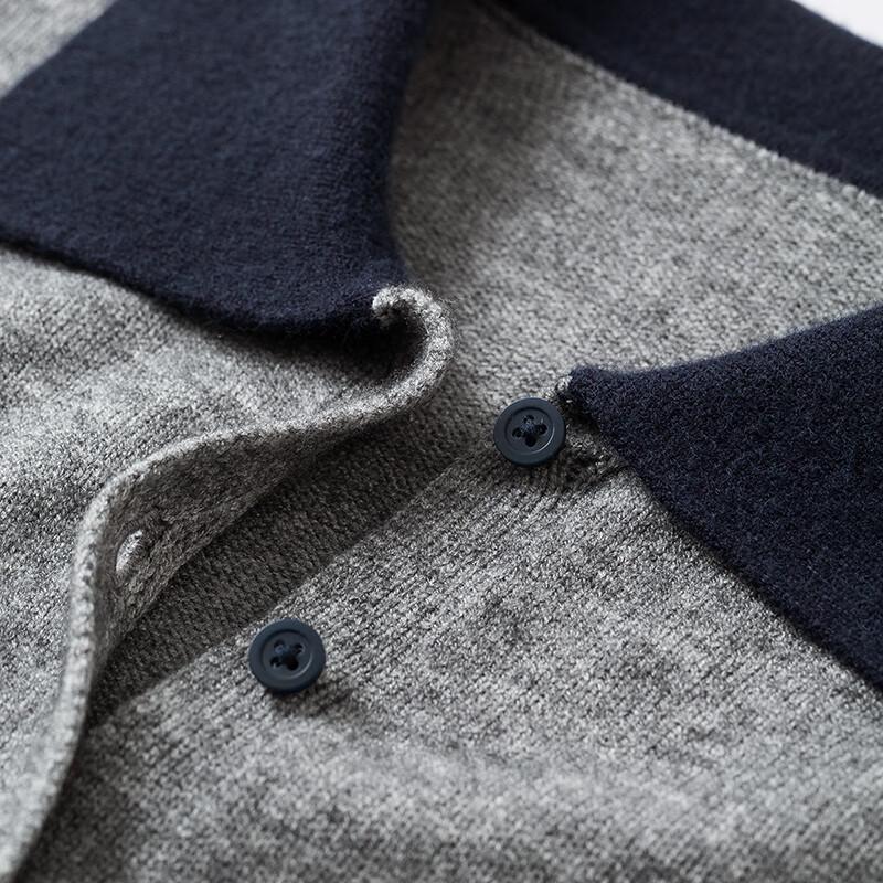 Chuyu Damen Colorblock Polo Strickjacke